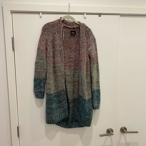 M Zara Italy knit rainbow sweater